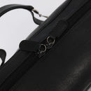 GUCCI Vanity Pouch Leather Black Silver 032 1703 0140 Auth ar12574-17