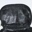 GUCCI Vanity Pouch Leather Black Silver 032 1703 0140 Auth ar12574-18