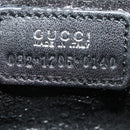 GUCCI Vanity Pouch Leather Black Silver 032 1703 0140 Auth ar12574-12