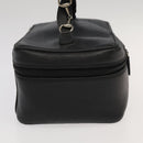 GUCCI Vanity Pouch Leather Black Silver 032 1703 0140 Auth ar12574-4