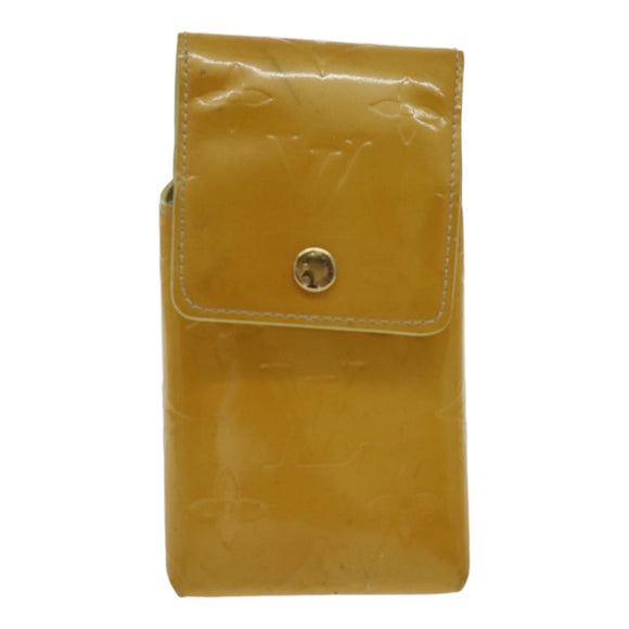 LOUIS VUITTON Monogram Vernis Walker Shoulder Wallet Gris M91031 LV Auth ar12588