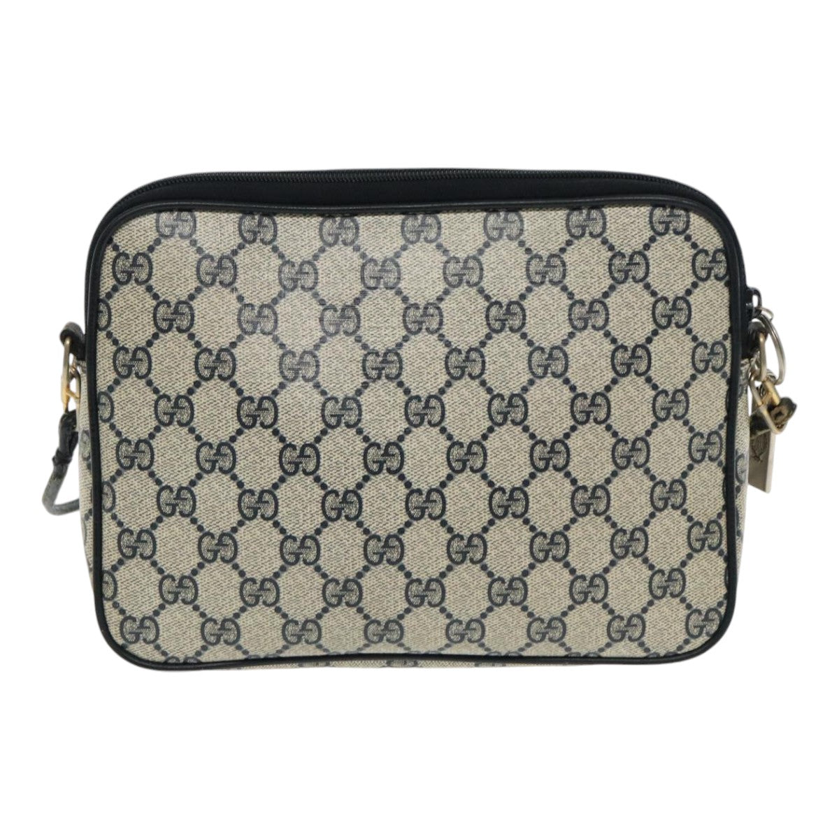 GUCCI GG Supreme Shoulder Bag PVC Navy 156 02 066 Auth ar12605 - 0