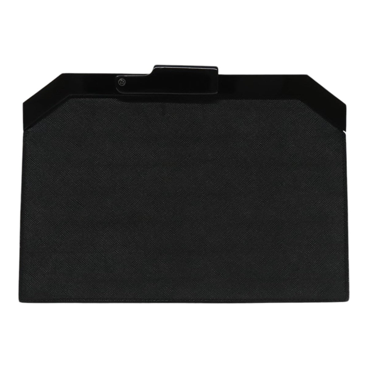 SAINT LAURENT Clutch Bag Leather Black Auth ar12614 - 0