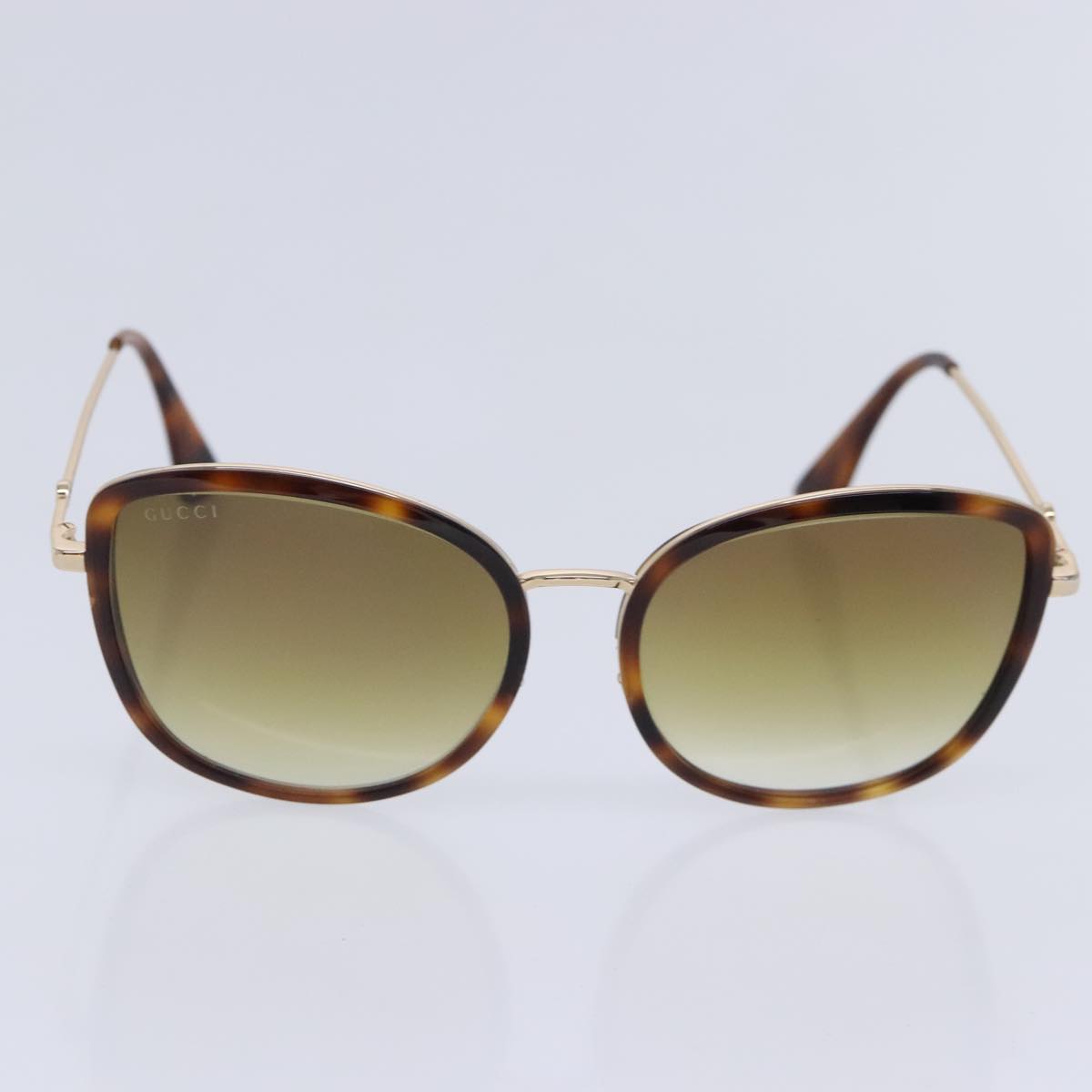 GUCCI Sunglasses metal 2Set Brown Auth ar12617