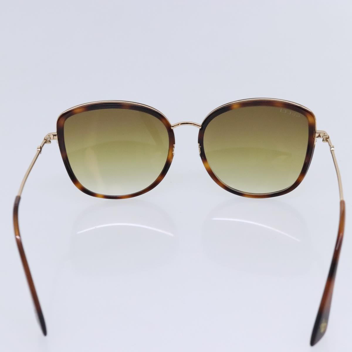 GUCCI Sunglasses metal 2Set Brown Auth ar12617