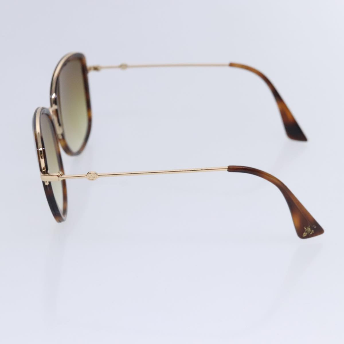 GUCCI Sunglasses metal 2Set Brown Auth ar12617