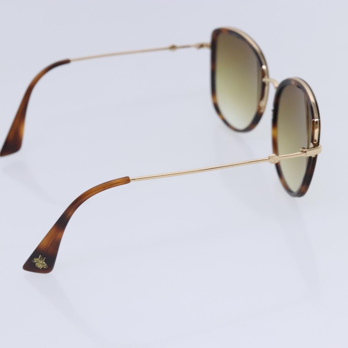 GUCCI Sunglasses metal 2Set Brown Auth ar12617