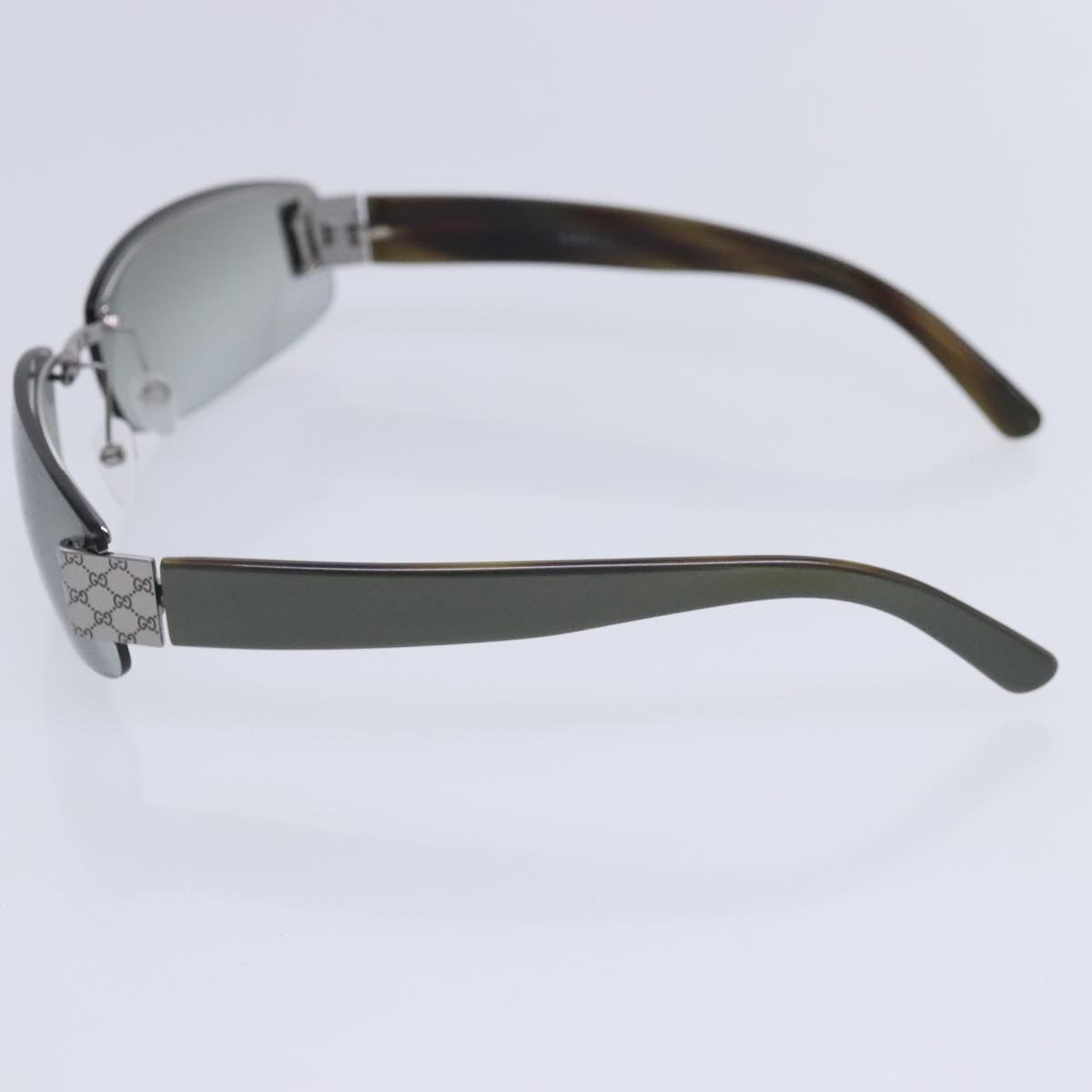 GUCCI Sunglasses metal 2Set Brown Auth ar12617