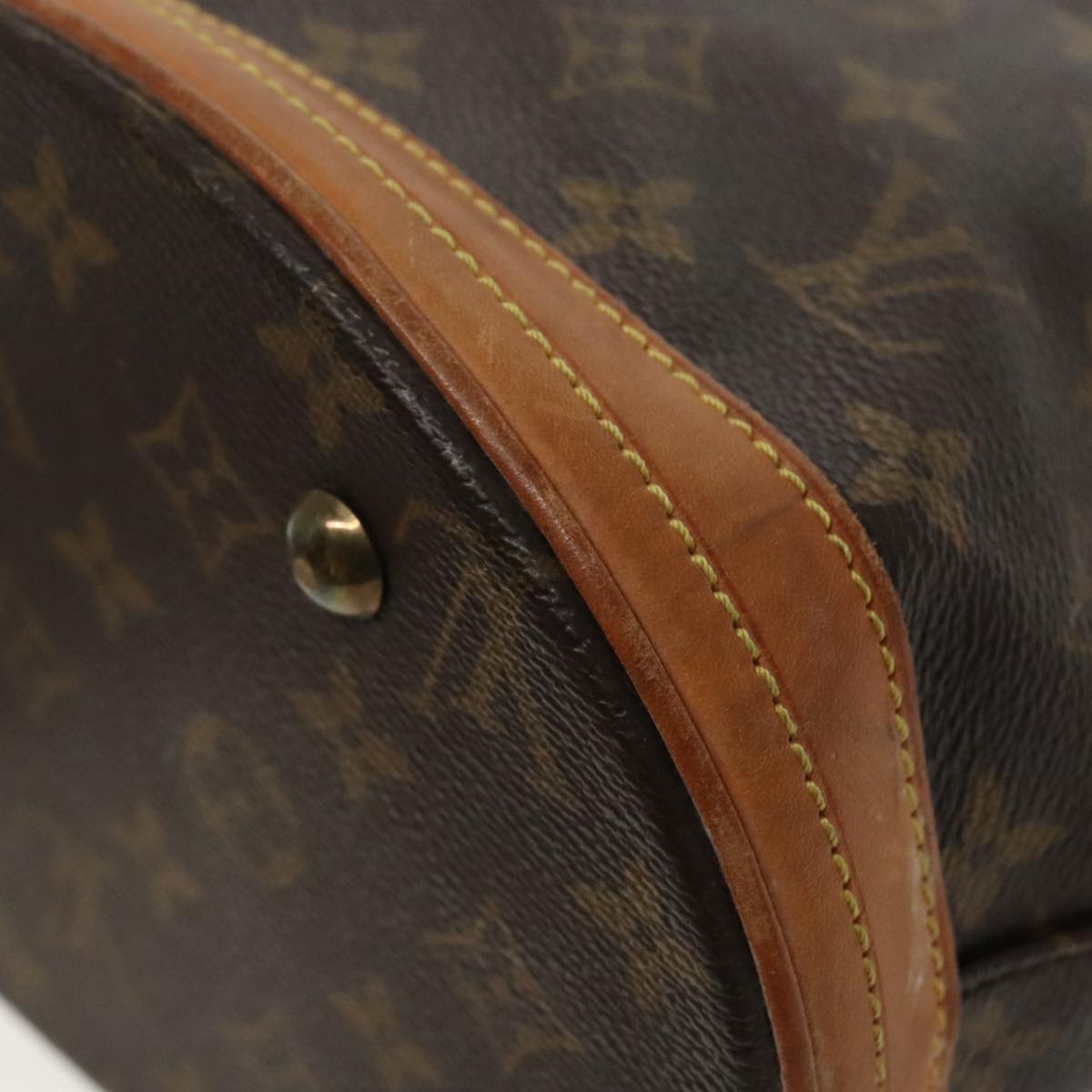 LOUIS VUITTON Monogram Bucket PM Shoulder Bag M42238 LV Auth ar12638