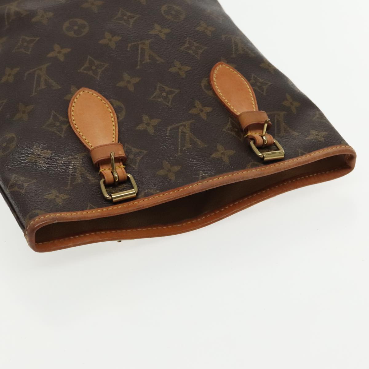 LOUIS VUITTON Monogram Bucket PM Shoulder Bag M42238 LV Auth ar12638