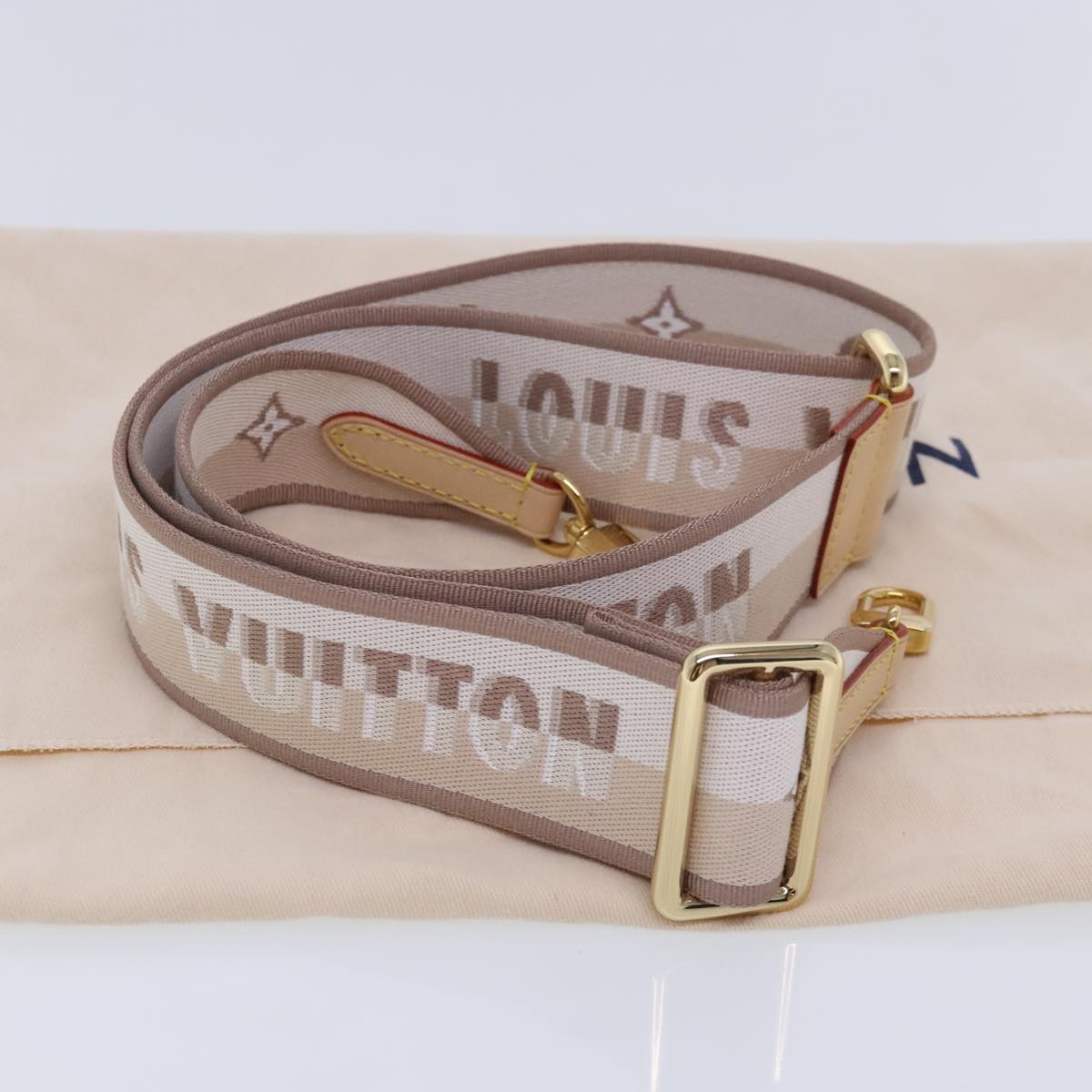 LOUIS VUITTON Adjustable For Speedy Bandouliere Strap 31.5""-44.1"" Auth ar12651