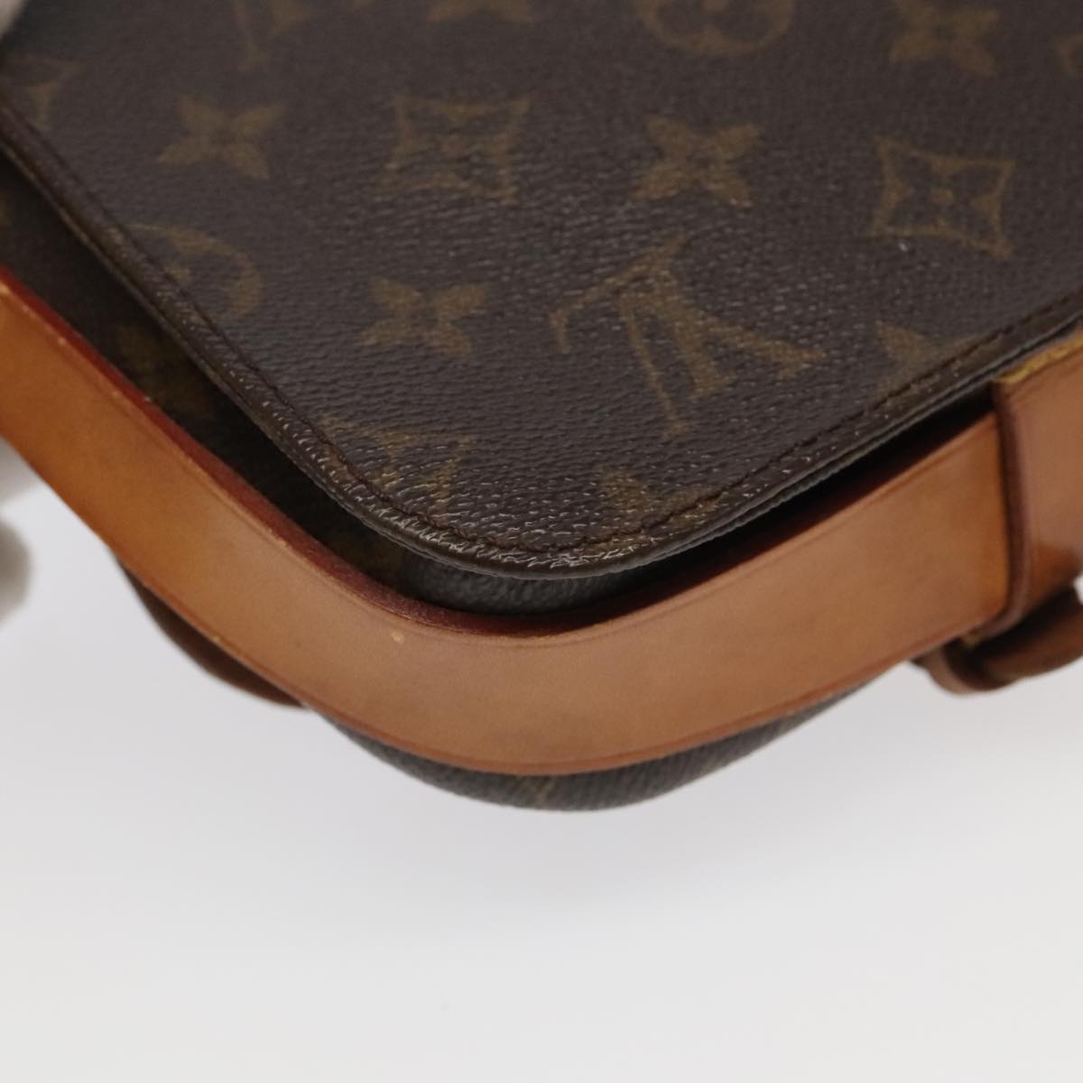 LOUIS VUITTON Monogram Cartouchiere PM Shoulder Bag M51254 LV Auth ar12656