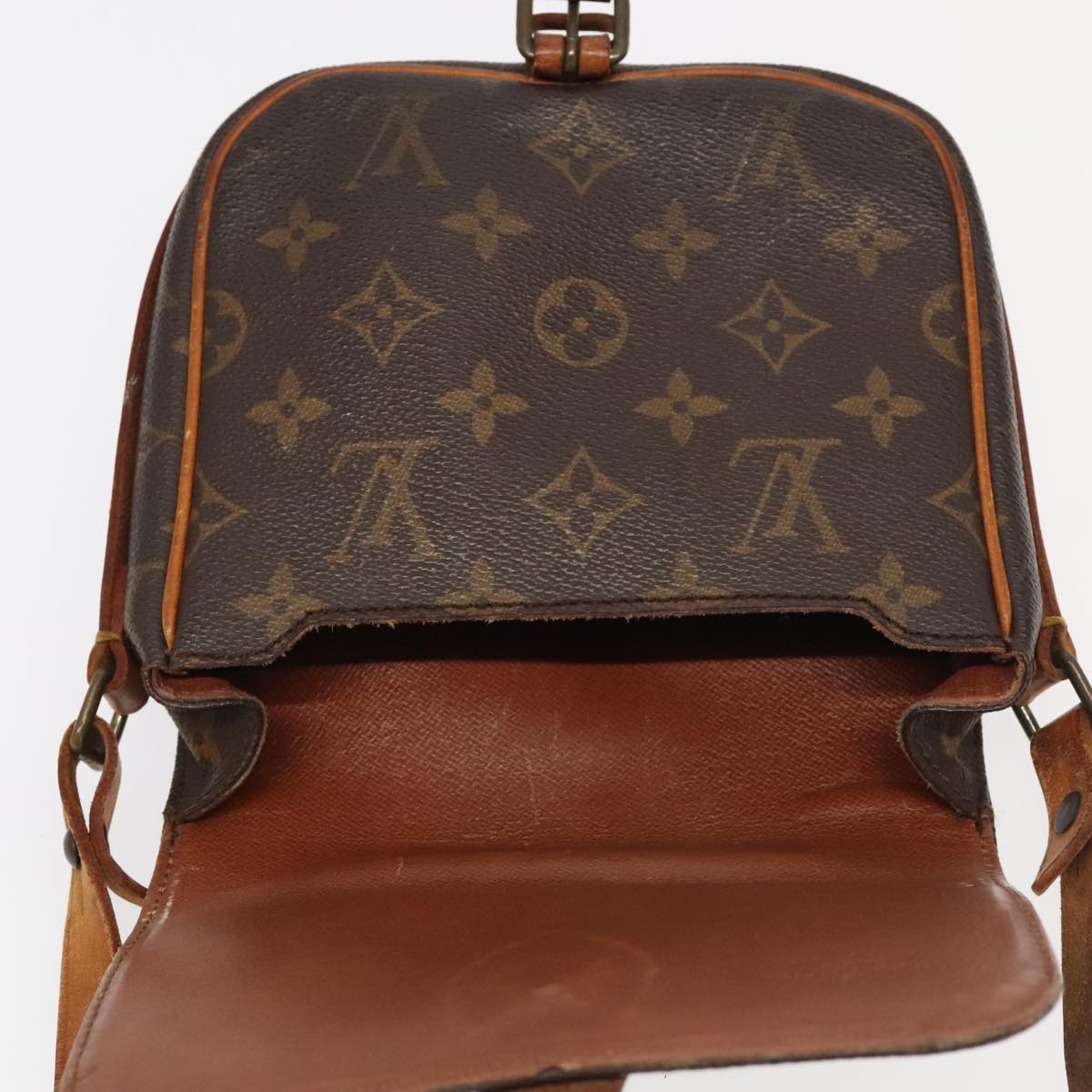 LOUIS VUITTON Monogram Cartouchiere PM Shoulder Bag M51254 LV Auth ar12656