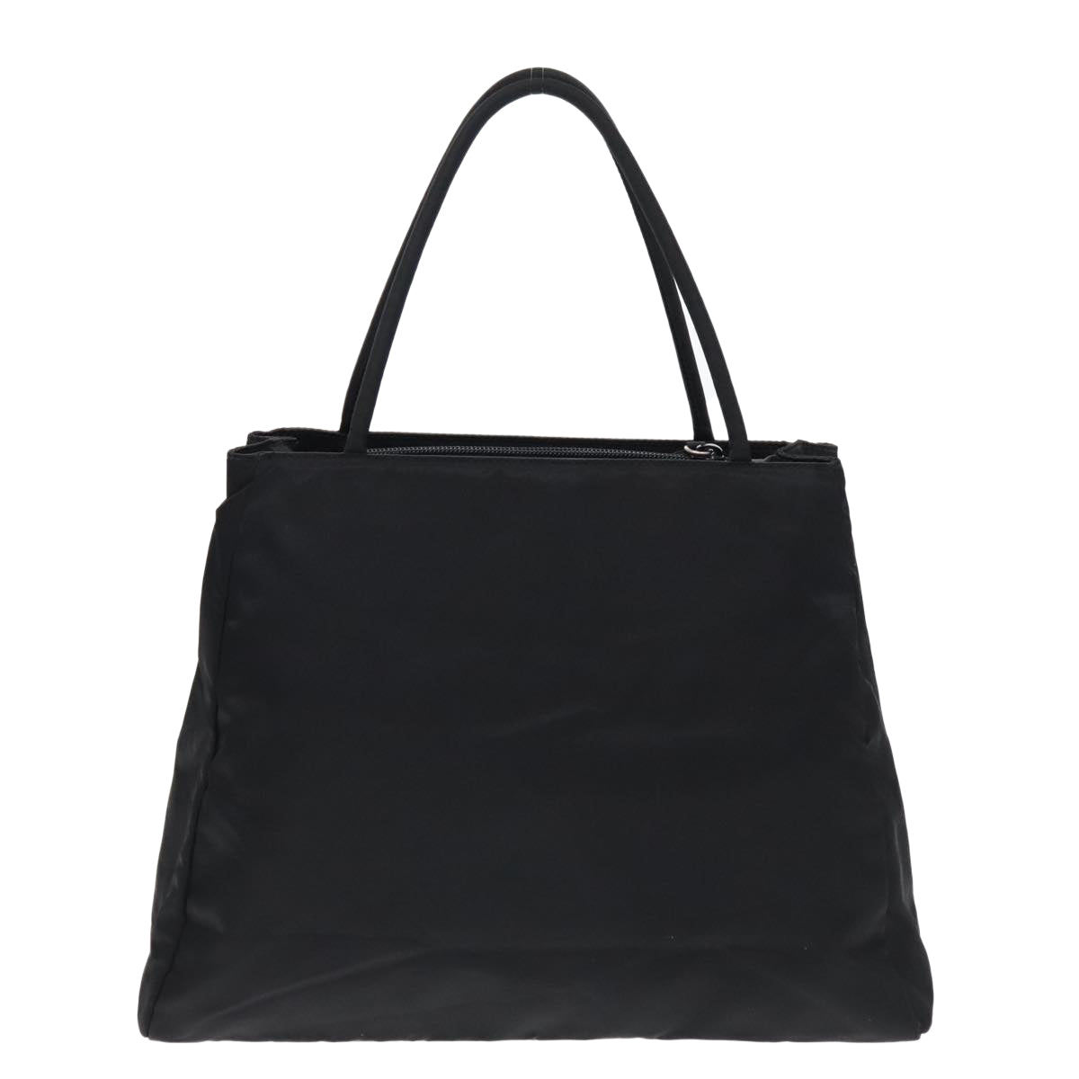 PRADA Tote Bag Nylon Black Silver Auth ar12670 - 0