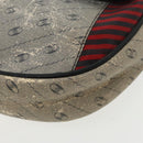 GUCCI Shoulder Bag Coated Canvas Gold Navy Auth ar12677-9