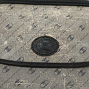 GUCCI Shoulder Bag Coated Canvas Gold Navy Auth ar12677-17