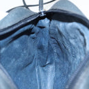 GUCCI Schoudertas Gecoat Canvas Goud Marineblauw Auth ar12677-19