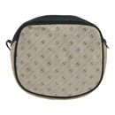 GUCCI Shoulder Bag Coated Canvas Gold Navy Auth ar12677-2