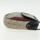 GUCCI Shoulder Bag Coated Canvas Gold Navy Auth ar12677-3