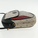 GUCCI Schoudertas Gecoat Canvas Goud Marineblauw Auth ar12677-4