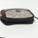 GUCCI Shoulder Bag Coated Canvas Gold Navy Auth ar12677-6