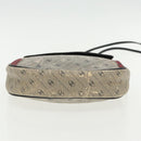 GUCCI Shoulder Bag Coated Canvas Gold Navy Auth ar12677-5