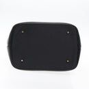 SAINT LAURENT Tote Bag Nylon Leather Black Gold Auth ar12681-5