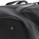 SAINT LAURENT Tote Bag Nylon Leather Black Gold Auth ar12681-10