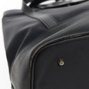 SAINT LAURENT Tote Bag Nylon Leather Black Gold Auth ar12681-14