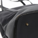SAINT LAURENT Tote Bag Nylon Leather Black Gold Auth ar12681-16