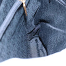 SAINT LAURENT Tote Bag Nylon Leather Black Gold Auth ar12681-18