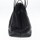 SAINT LAURENT Tote Bag Nylon Leather Black Gold Auth ar12681-3