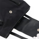 SAINT LAURENT Tote Bag Nylon Leather Black Gold Auth ar12681-7