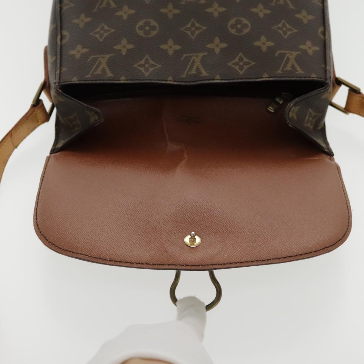 LOUIS VUITTON Monogram Saint Cloud GM Shoulder Bag M51242 LV Auth ar12698