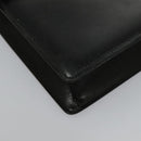 CELINE Shoulder Bag Leather Black Gold Auth ar12705-9