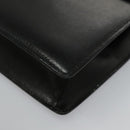 CELINE Shoulder Bag Leather Black Gold Auth ar12705-14