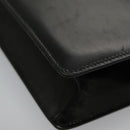 CELINE Shoulder Bag Leather Black Gold Auth ar12705-16