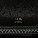 CELINE Shoulder Bag Leather Black Gold Auth ar12705-21