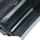 CELINE Shoulder Bag Leather Black Gold Auth ar12705-11