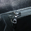 CELINE Shoulder Bag Leather Black Gold Auth ar12705-24