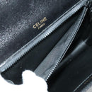 CELINE Shoulder Bag Leather Black Gold Auth ar12705-25