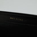 CELINE Shoulder Bag Leather Black Gold Auth ar12705-26