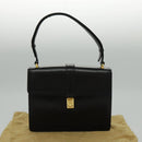 CELINE Shoulder Bag Leather Black Gold Auth ar12705-12