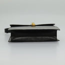 CELINE Shoulder Bag Leather Black Gold Auth ar12705-5