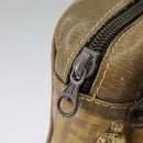 FENDI Zucchino Canvas Shoulder Bag Vintage Beige Auth ar12721-17