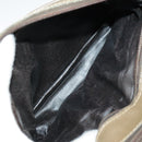 FENDI Zucchino Canvas Shoulder Bag Vintage Beige Auth ar12721-12