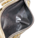 FENDI Zucchino Canvas Shoulder Bag Vintage Beige Auth ar12721-25