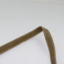 FENDI Zucchino Canvas Shoulder Bag Vintage Beige Auth ar12721-8