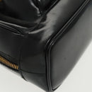 GUCCI Bamboo Body Bag Enamel Black Gold 003 2113 0127 Auth ar12723-14