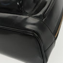 GUCCI Bamboo Body Bag Enamel Black Gold 003 2113 0127 Auth ar12723-15